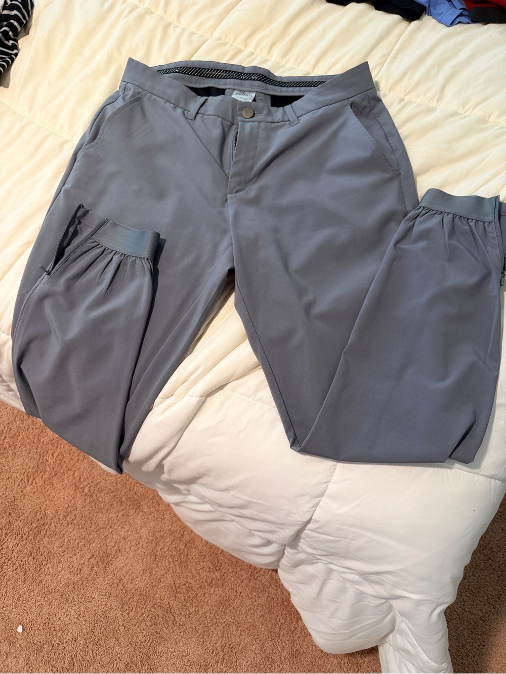 Men's Slate Gray Athletic Jogger Pants